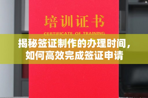 回民揭秘签证制作的办理时间，如何高效完成签证申请
