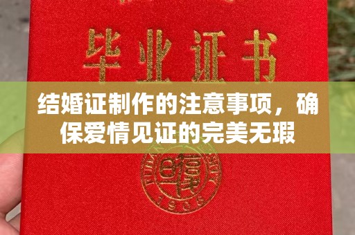 回民结婚证制作的注意事项，确保爱情见证的完美无瑕