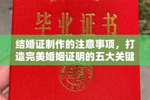回民结婚证制作的注意事项，打造完美婚姻证明的五大关键点