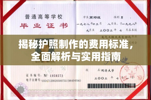 回民揭秘护照制作的费用标准，全面解析与实用指南