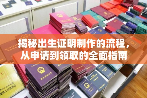 回民揭秘出生证明制作的流程，从申请到领取的全面指南