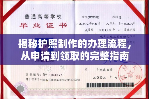 回民揭秘护照制作的办理流程，从申请到领取的完整指南